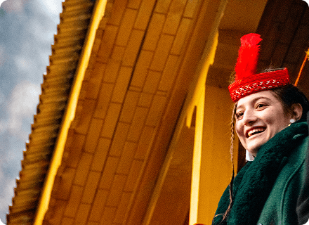 Kalash woman in traditional attire